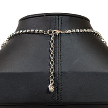 画像をギャラリービューアに読み込む, チョーカー ネックレス ラインストーン ブルー 32cm 132283
