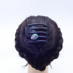 ヘアクリップ スターリリー ラインストーン ブラック ピンク グリーン フラワー 149756