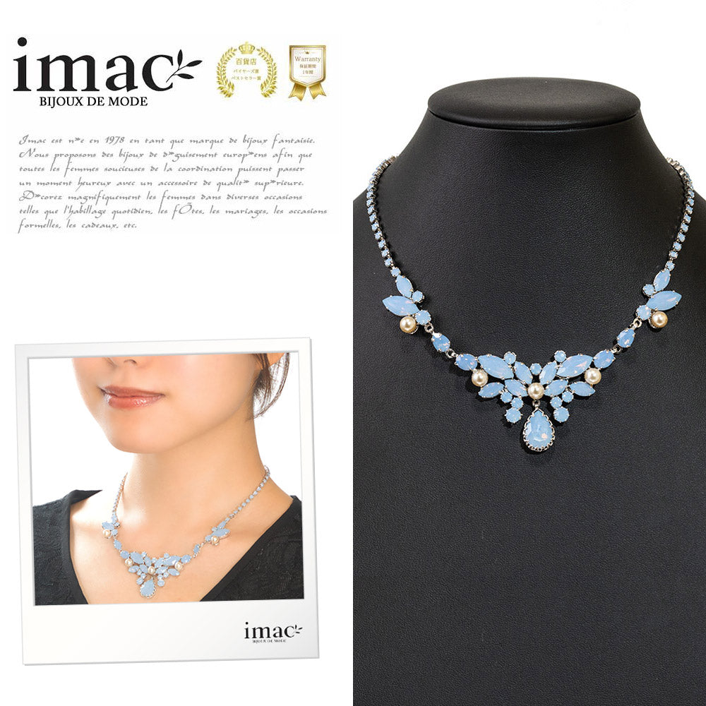 imac ラインストーンネックレス ＆イヤリング、ブレスレット3点セット imac ラインストーンネックレス ＆イヤリング、ブレスレット3点セット