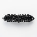 バレッタ レースメタル ブラック クローバー 143566  メール便