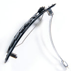 バレッタ 天然石 オニキス ブラック ローズ 留金9cm 149547