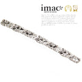 バレッタ レースメタル ボタニカル シルバー ロング 留金10cm 150332