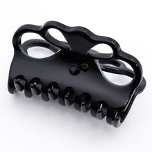 画像をギャラリービューアに読み込む, ヘアクリップ 天然石 オニキス ラインストーン ブラック ローズ 150657
