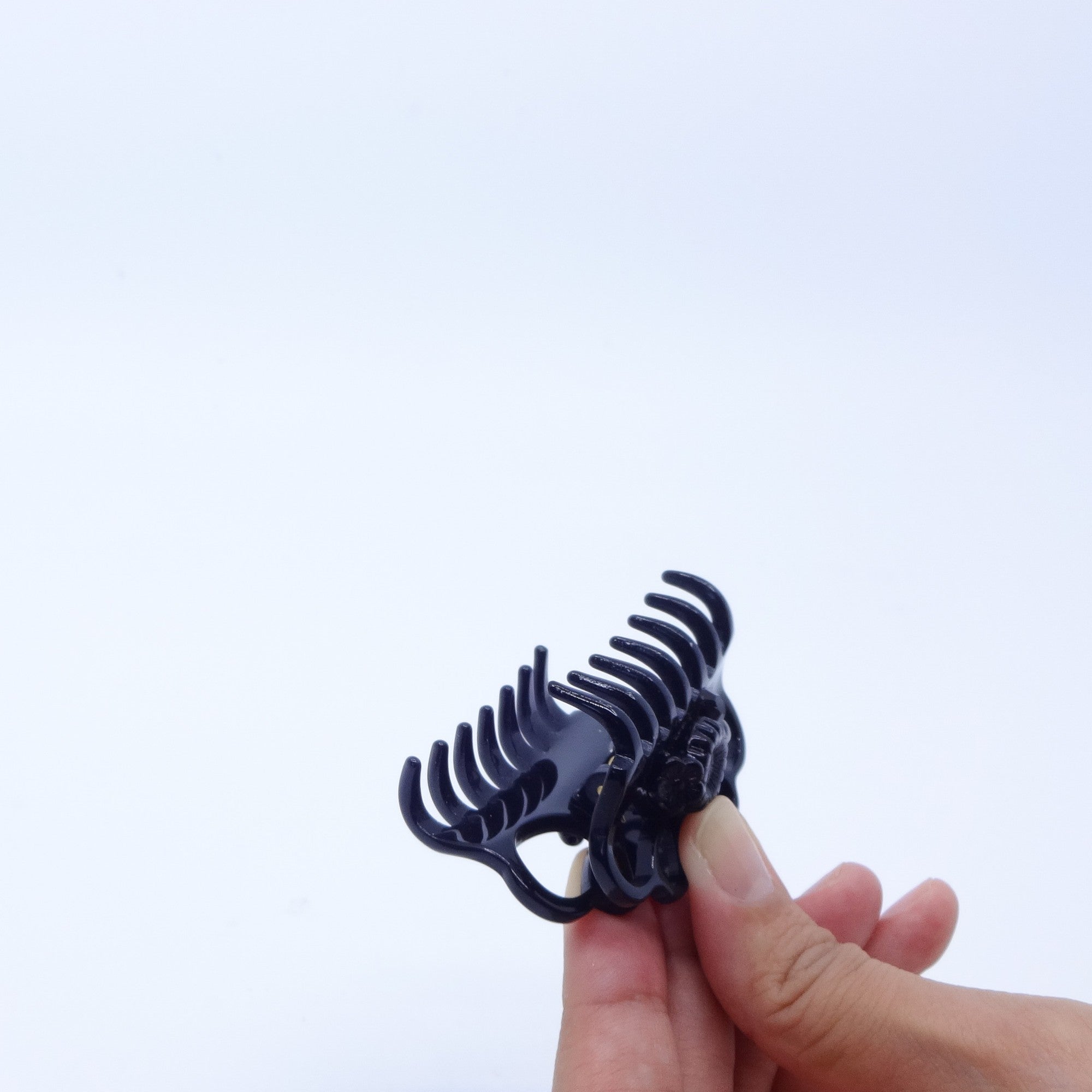 ヘアクリップ ガーデン ボヘミアングラス フラワー ブラック S 150995