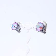 Load image into Gallery viewer, Earrings Rhinestone Aurora Pink Round 086446
