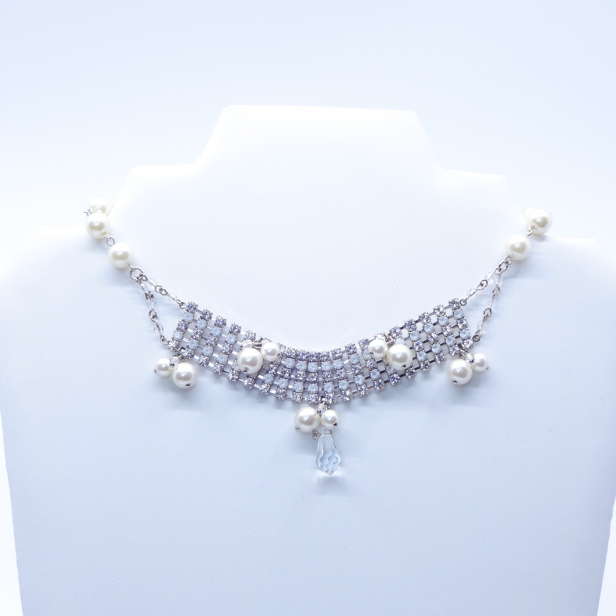 乃木坂46着用】ネックレス ラインストーン パール クリアカラー 150573